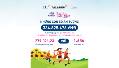 Hơn 330 triệu đồng được gây quỹ thành công từ Giải chạy “Bước chân Hạnh phúc” mùa 4
